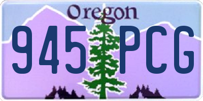 OR license plate 945PCG