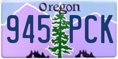 OR license plate 945PCK