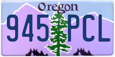 OR license plate 945PCL