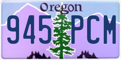 OR license plate 945PCM