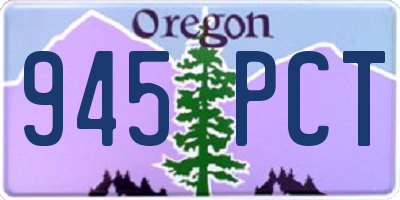 OR license plate 945PCT