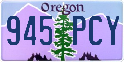 OR license plate 945PCY
