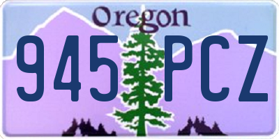 OR license plate 945PCZ