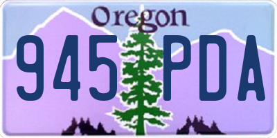 OR license plate 945PDA