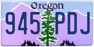 OR license plate 945PDJ