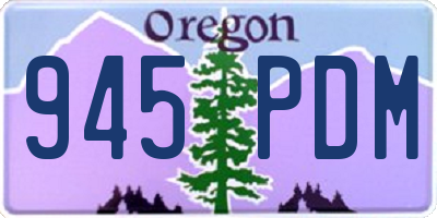 OR license plate 945PDM