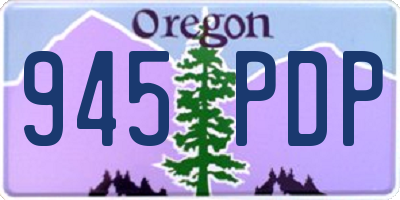 OR license plate 945PDP