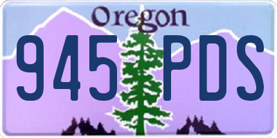 OR license plate 945PDS