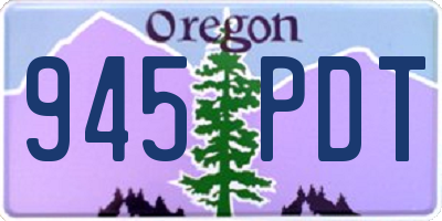 OR license plate 945PDT