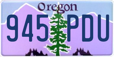 OR license plate 945PDU