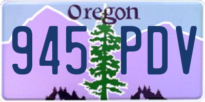 OR license plate 945PDV