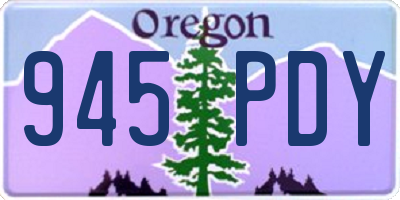 OR license plate 945PDY