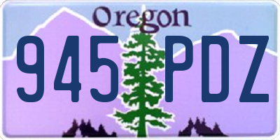 OR license plate 945PDZ