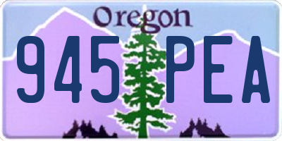 OR license plate 945PEA