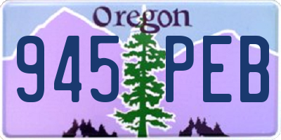 OR license plate 945PEB