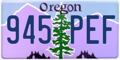 OR license plate 945PEF