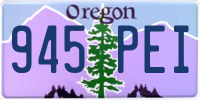 OR license plate 945PEI