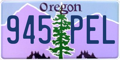 OR license plate 945PEL