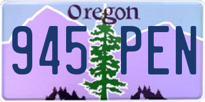 OR license plate 945PEN