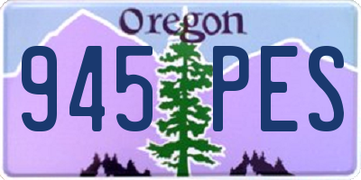 OR license plate 945PES