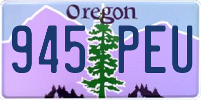 OR license plate 945PEU