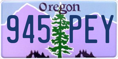OR license plate 945PEY