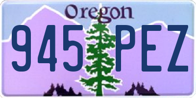 OR license plate 945PEZ