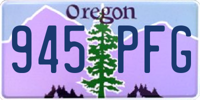OR license plate 945PFG