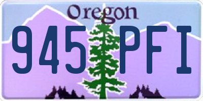 OR license plate 945PFI
