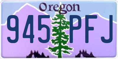 OR license plate 945PFJ