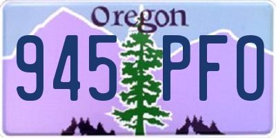 OR license plate 945PFO