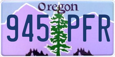 OR license plate 945PFR