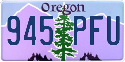 OR license plate 945PFU