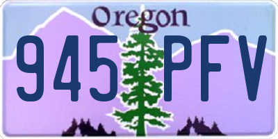 OR license plate 945PFV