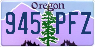OR license plate 945PFZ
