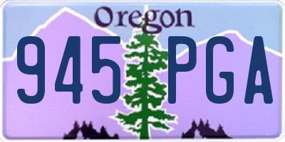 OR license plate 945PGA