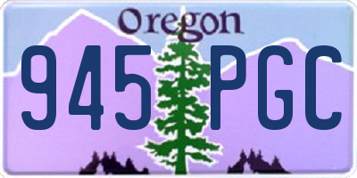 OR license plate 945PGC