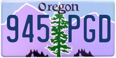 OR license plate 945PGD