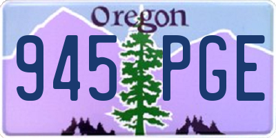 OR license plate 945PGE