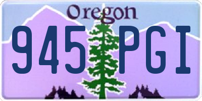 OR license plate 945PGI