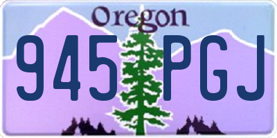 OR license plate 945PGJ