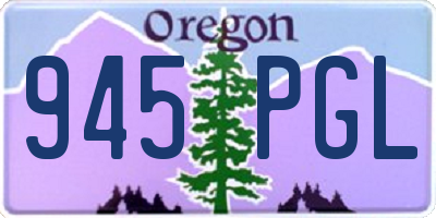 OR license plate 945PGL