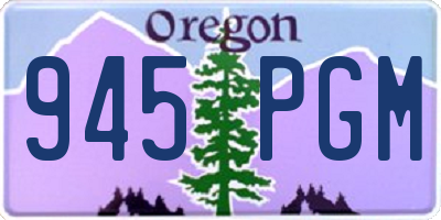 OR license plate 945PGM