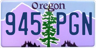 OR license plate 945PGN