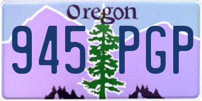 OR license plate 945PGP
