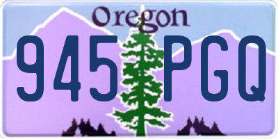 OR license plate 945PGQ