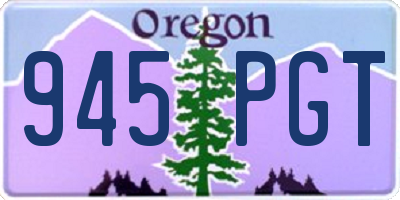 OR license plate 945PGT