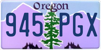 OR license plate 945PGX