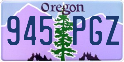 OR license plate 945PGZ