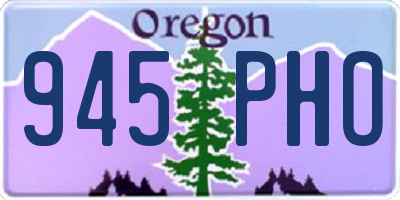OR license plate 945PHO